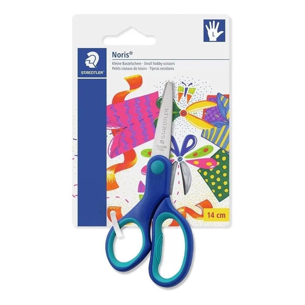 3X Tesoura Para Canhoto Escolar 14Cm Staedtler Em Aço Infant