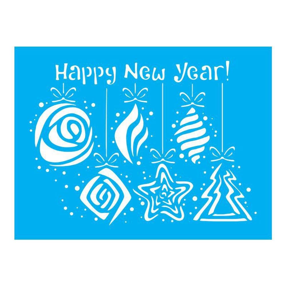 Stencil Tamako Feliz Ano Novo - 15X20 - Ref A2367