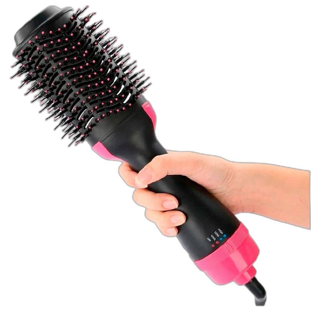 Escova Seca Alisa Secadora E Modela Cabelo