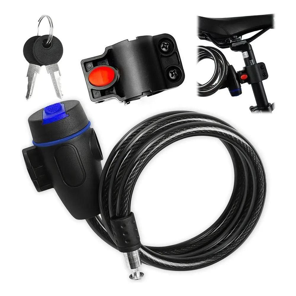 3X Trava De Segurança Corrente Suporte Para Bicicleta E Moto