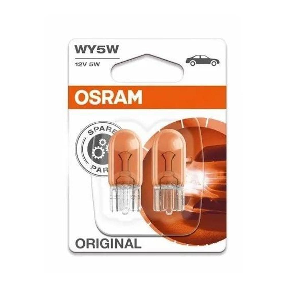 3X Par Lâmpada Pingo Osram T10 Laranja Âmbar 12V 5W