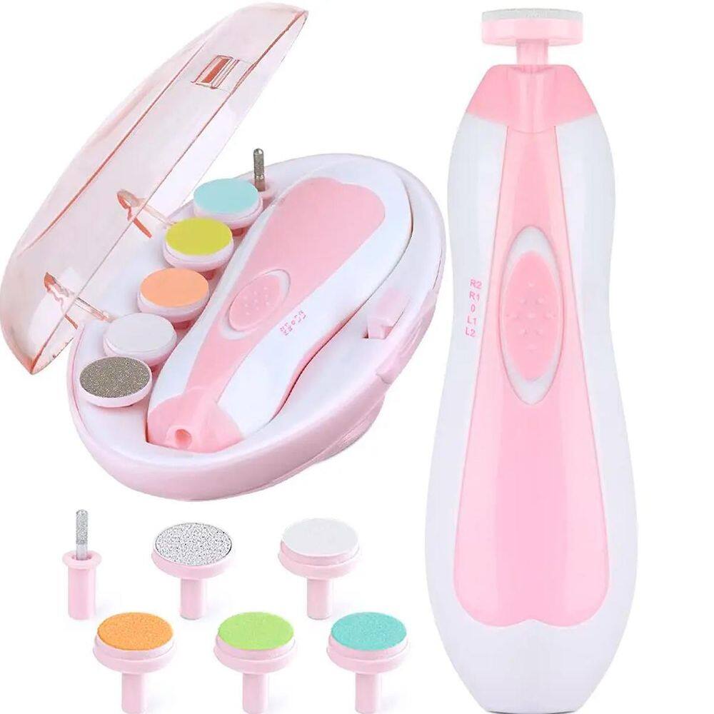 Lixa Elétrica Infantil Estilo Cor De Amarelo Com 6 Refis