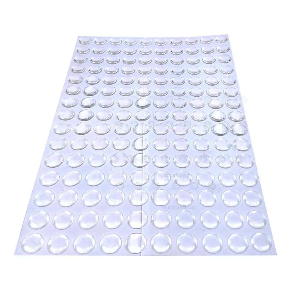 3X 250 Und Protetor Batente Gota Silicone 12Mm Adesivo Multi