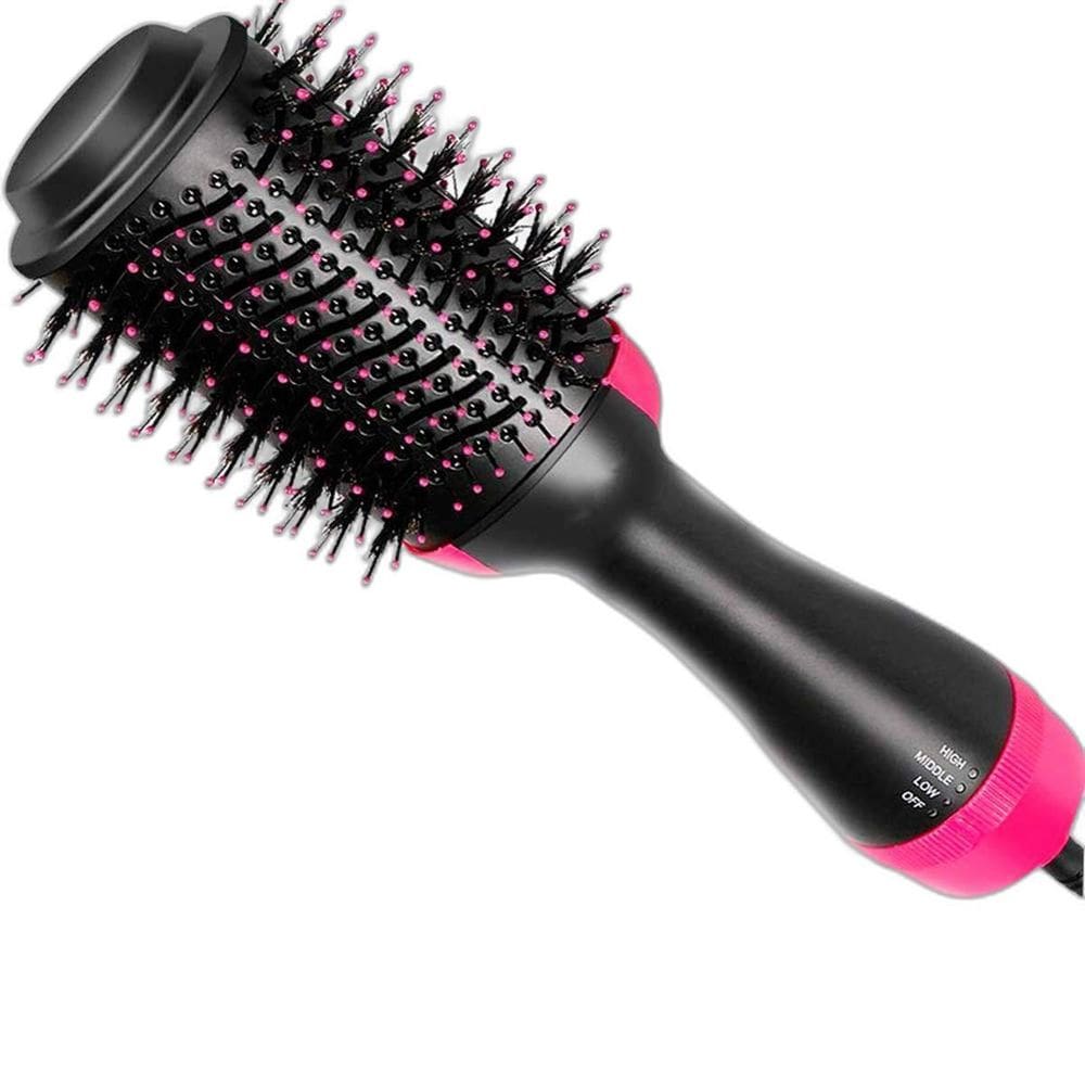 Escova Cabelos Elétrica Seca Modela E Escova Spray De Brilho