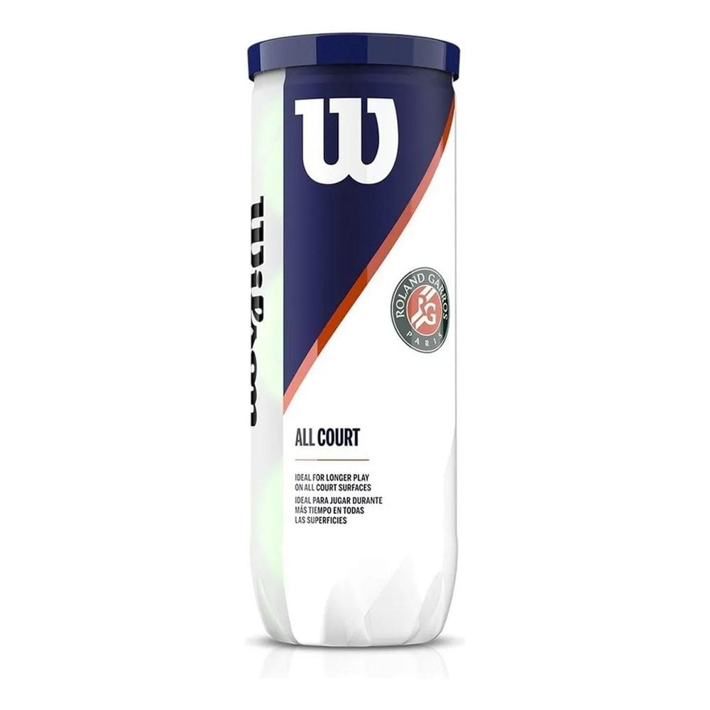 3X Kit 3 Bolas De Tênis Wilson Roland Garros All Court