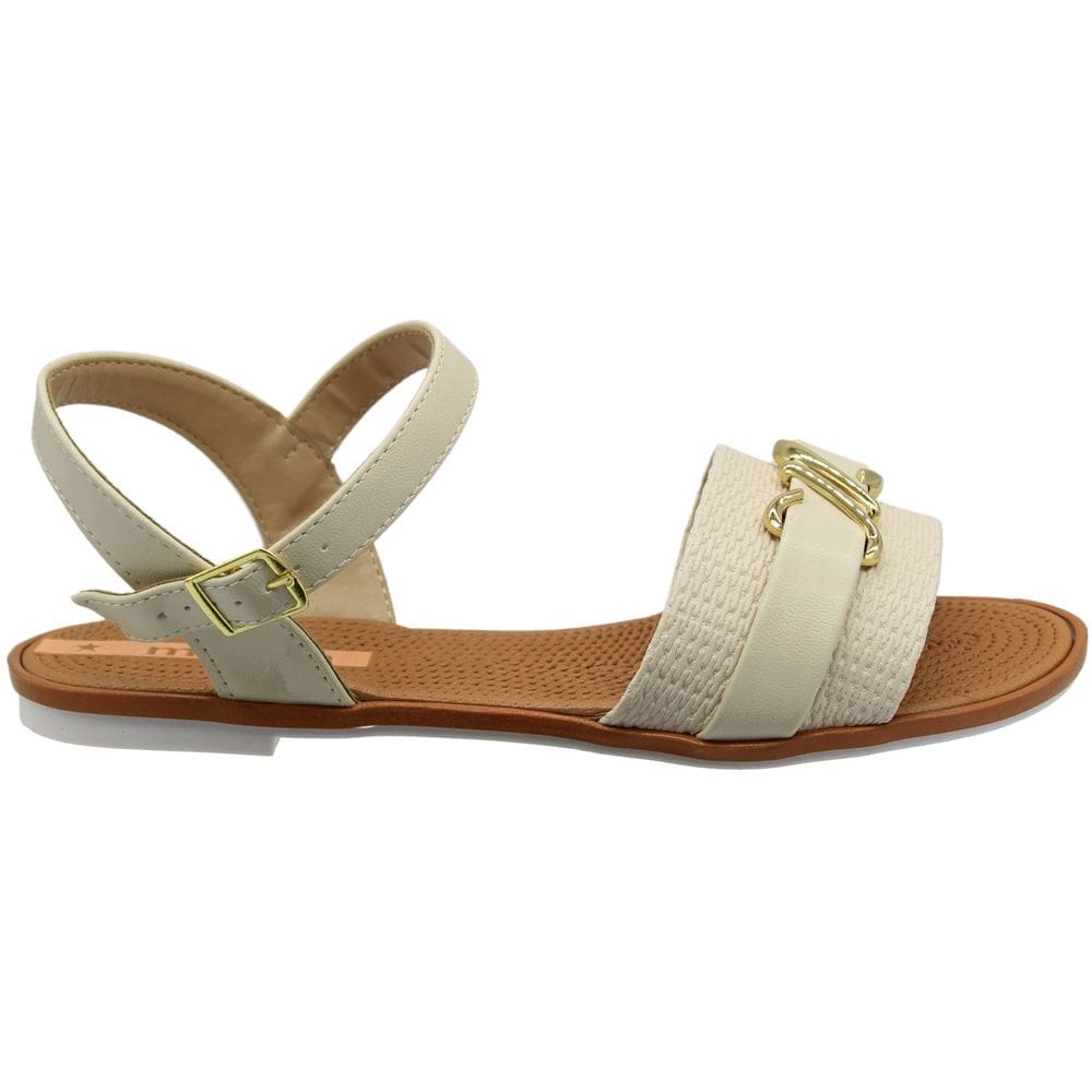 Sandália Rasteira Moleca Napa Responto Feminina