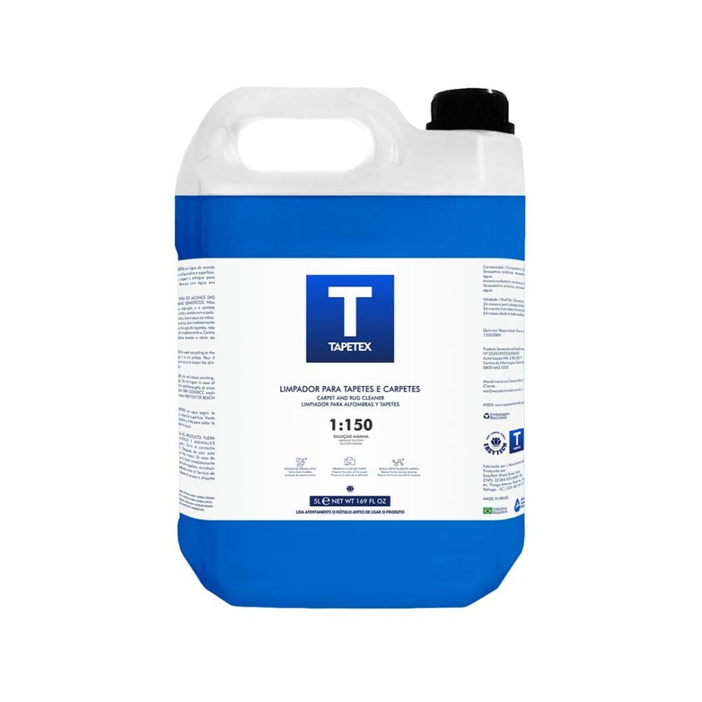 Tapetex Easytech 5L- Limpador Concentrado Para Tapetes e Carpetes