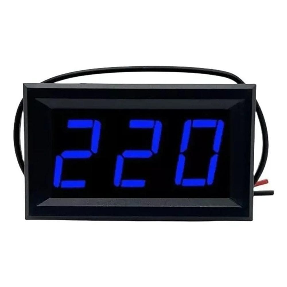 3X Voltimetro Digital Medidor Tensão Led Ac Ca 110V 220V 380