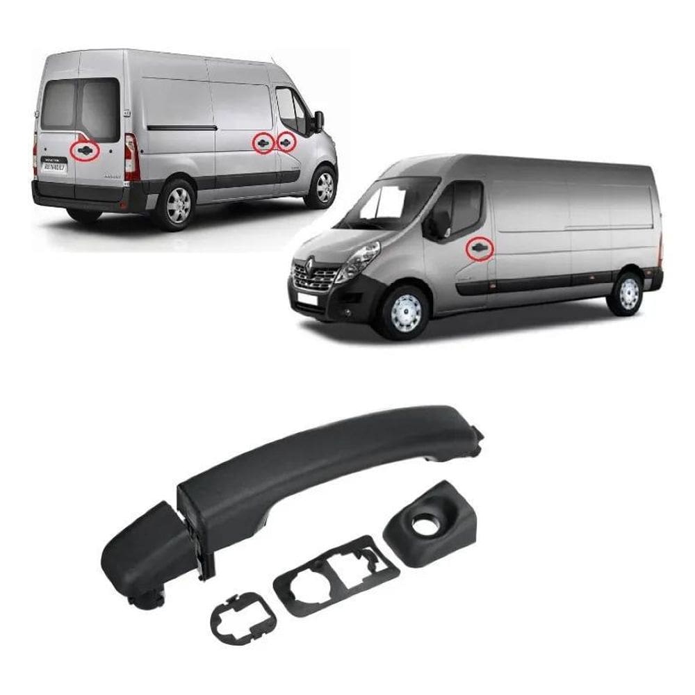 3X Maçaneta Externa Portas Renault Master 2016 201