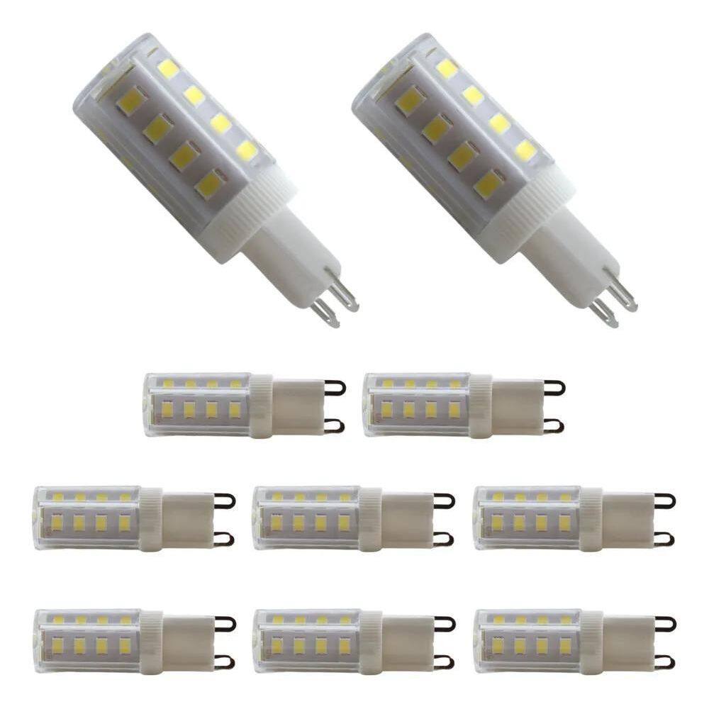 3X Kit 10 Lâmpadas Led G9 Halopim 5W 6500K Luz Branco Frio -