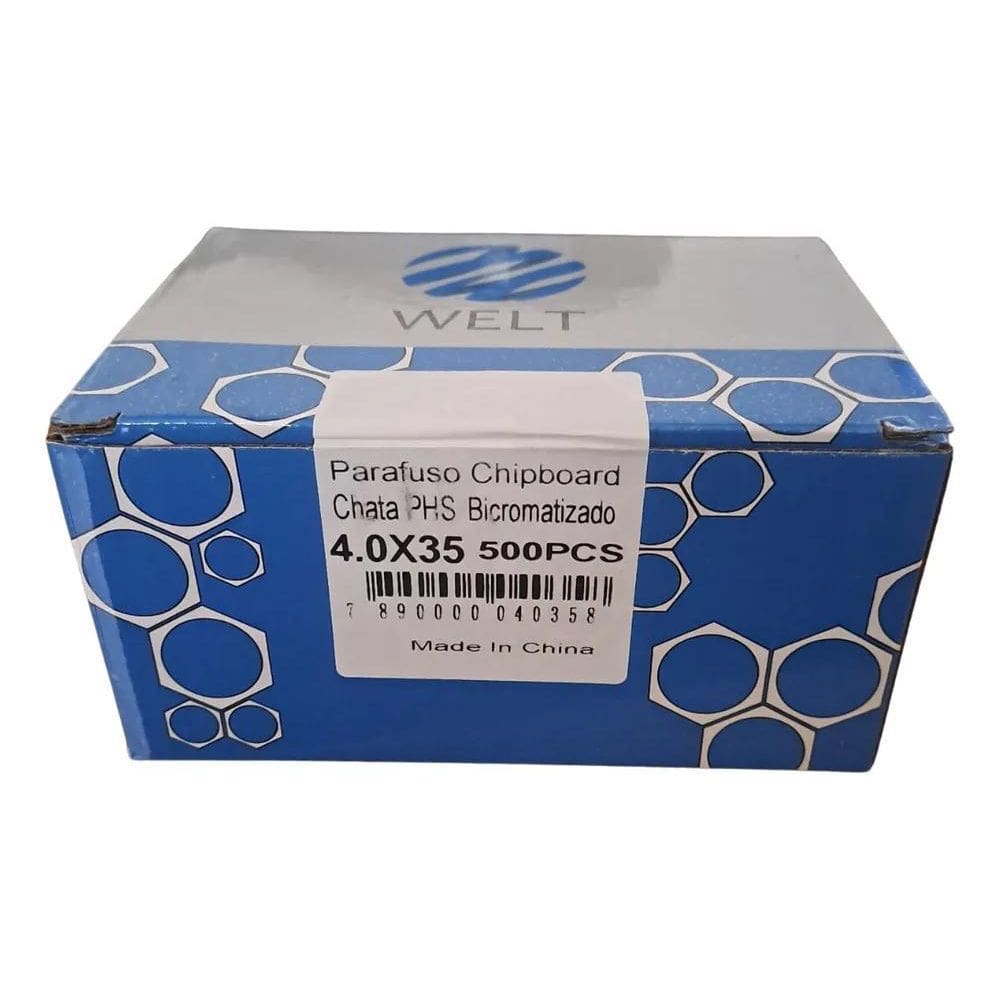 3X Parafuso Chipboard Philips Chata Madeira 4X35 4,0X35 Caix