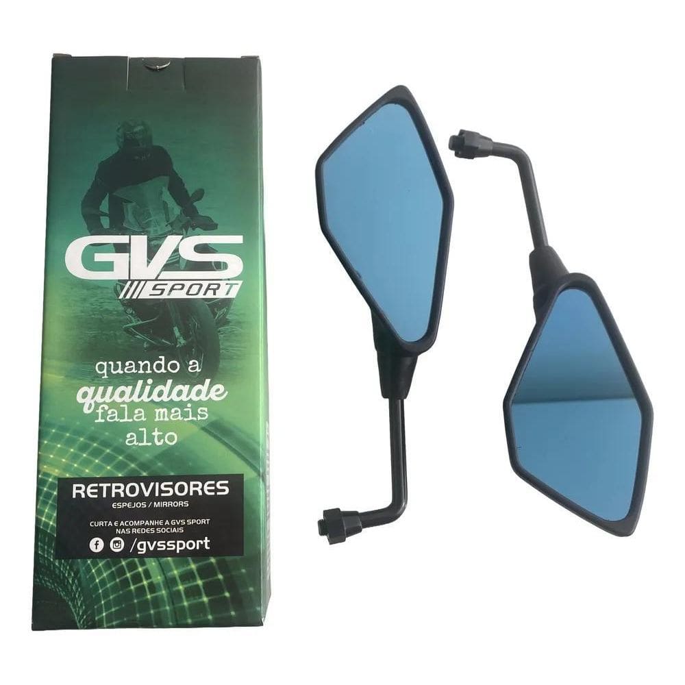 3X Retrovisor Gvs Kawasaki Z400 Mini Rebaixado Honda Plano A