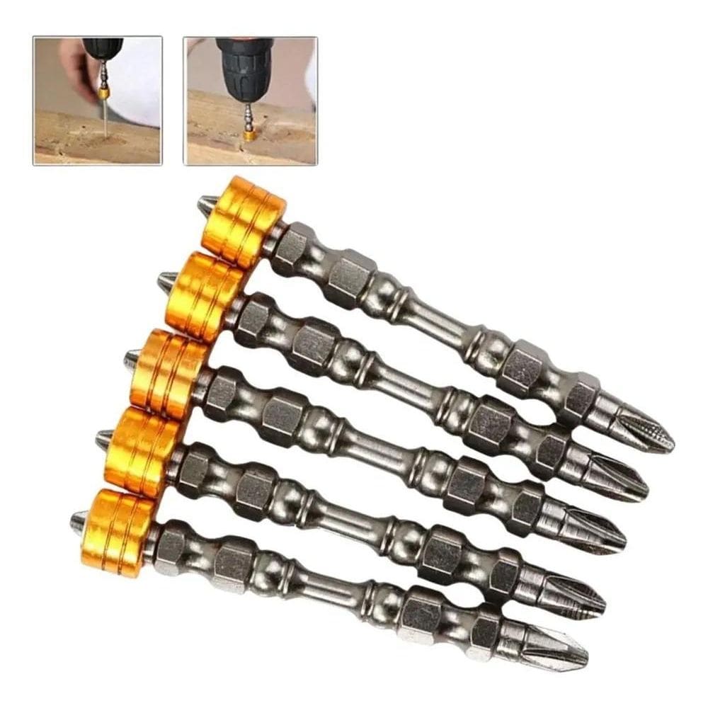 3X Jogo Ponteira Bits Ph2 Imantado Limitador Parafusar Drywa