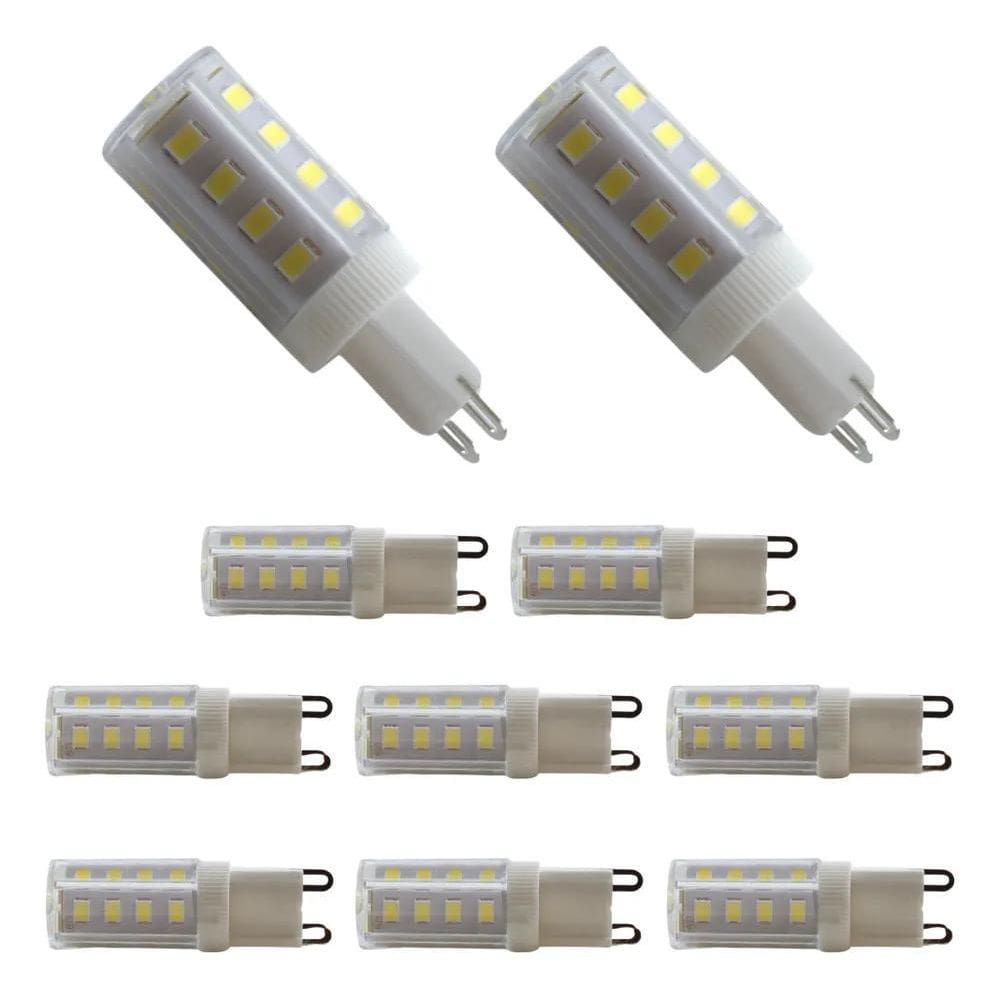 3X Kit 10 Lâmpadas Led G9 Halopim 5W 6500K Luz Branco Frio -