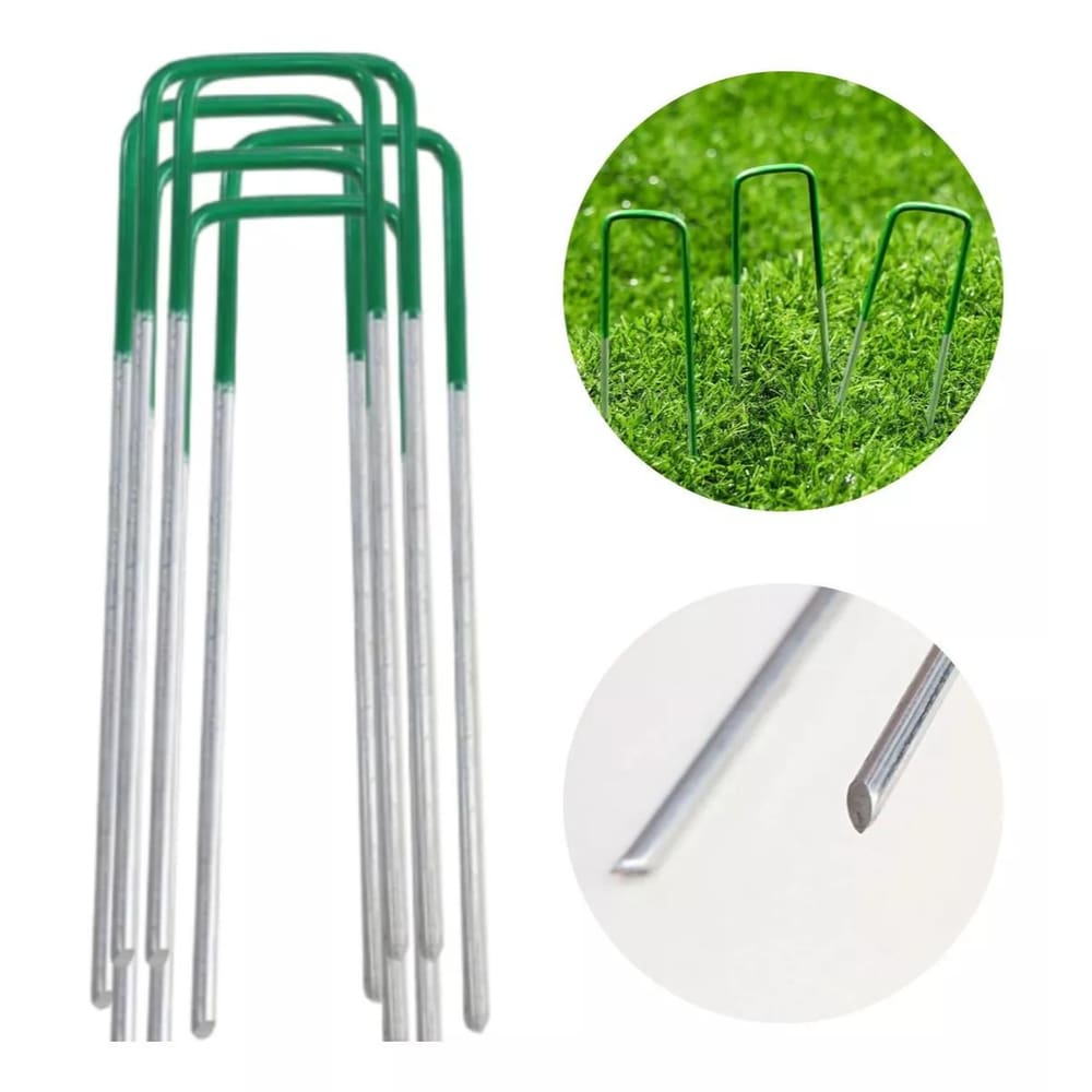 Grampos Para Fixação De Grama Sintética - Kit 8 Unidades