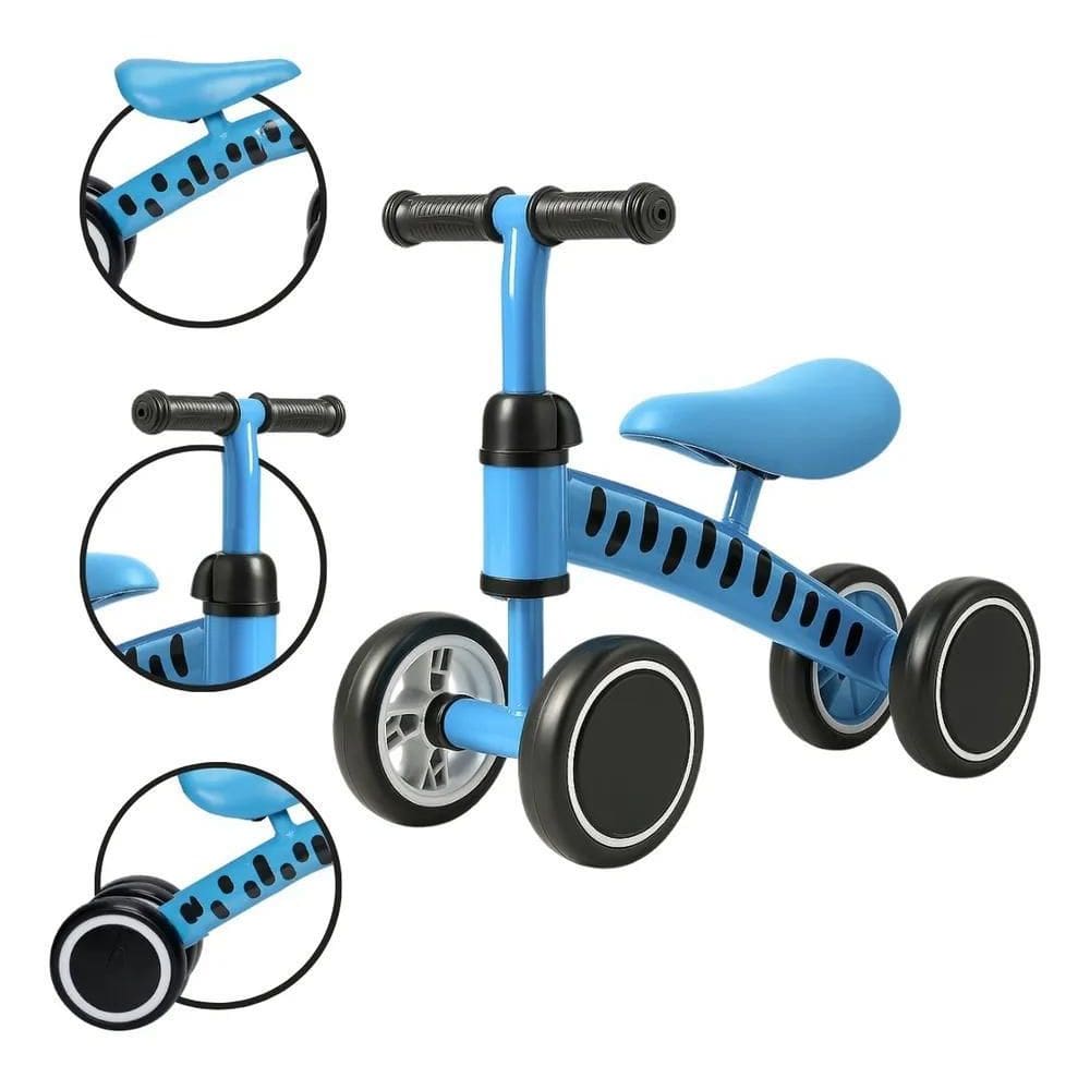 3X Bicicleta De Equilibro Sem Pedal Andador Infantil Para Be