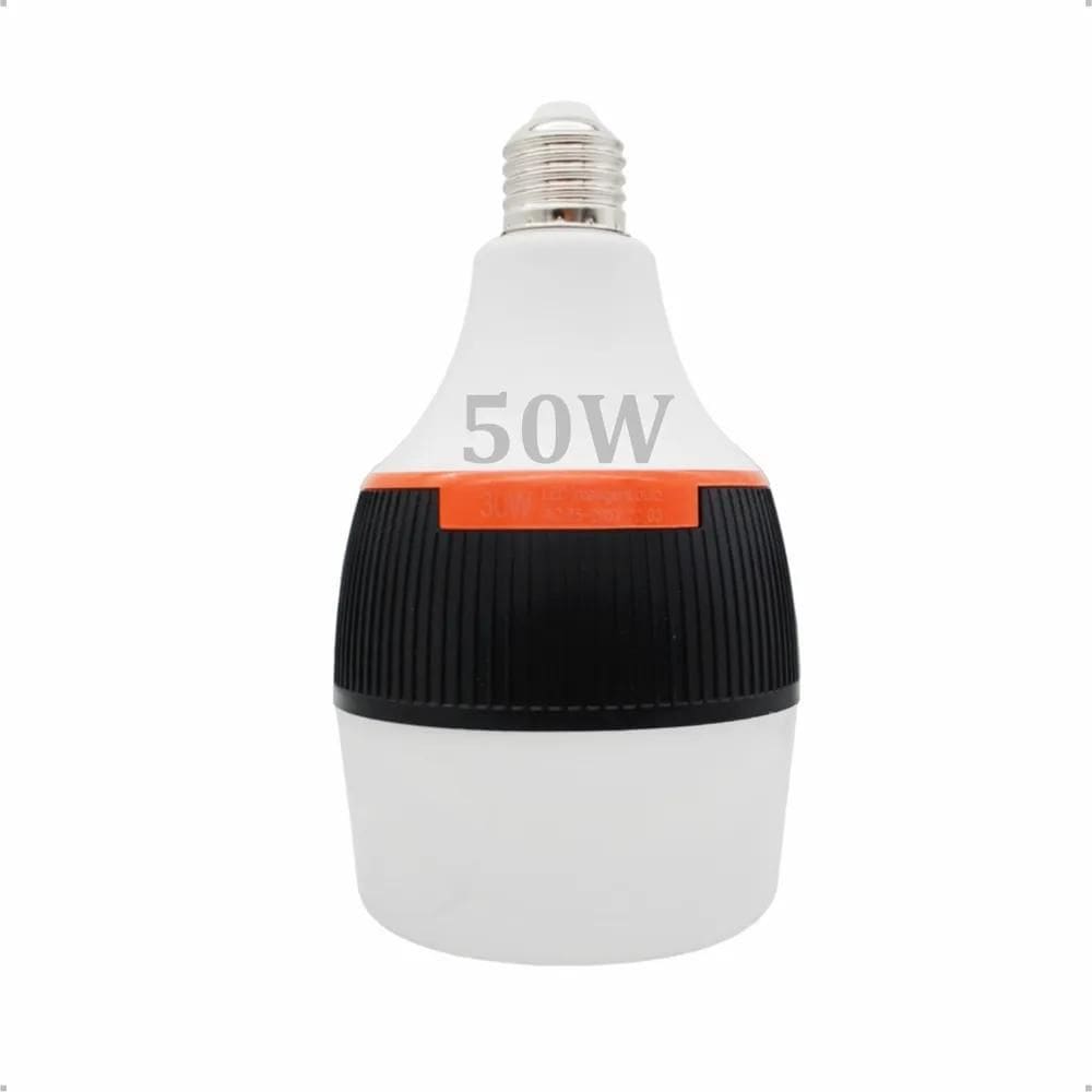 3X Lâmpada De Emergência Led Recarregável Bivolt Luz Potente