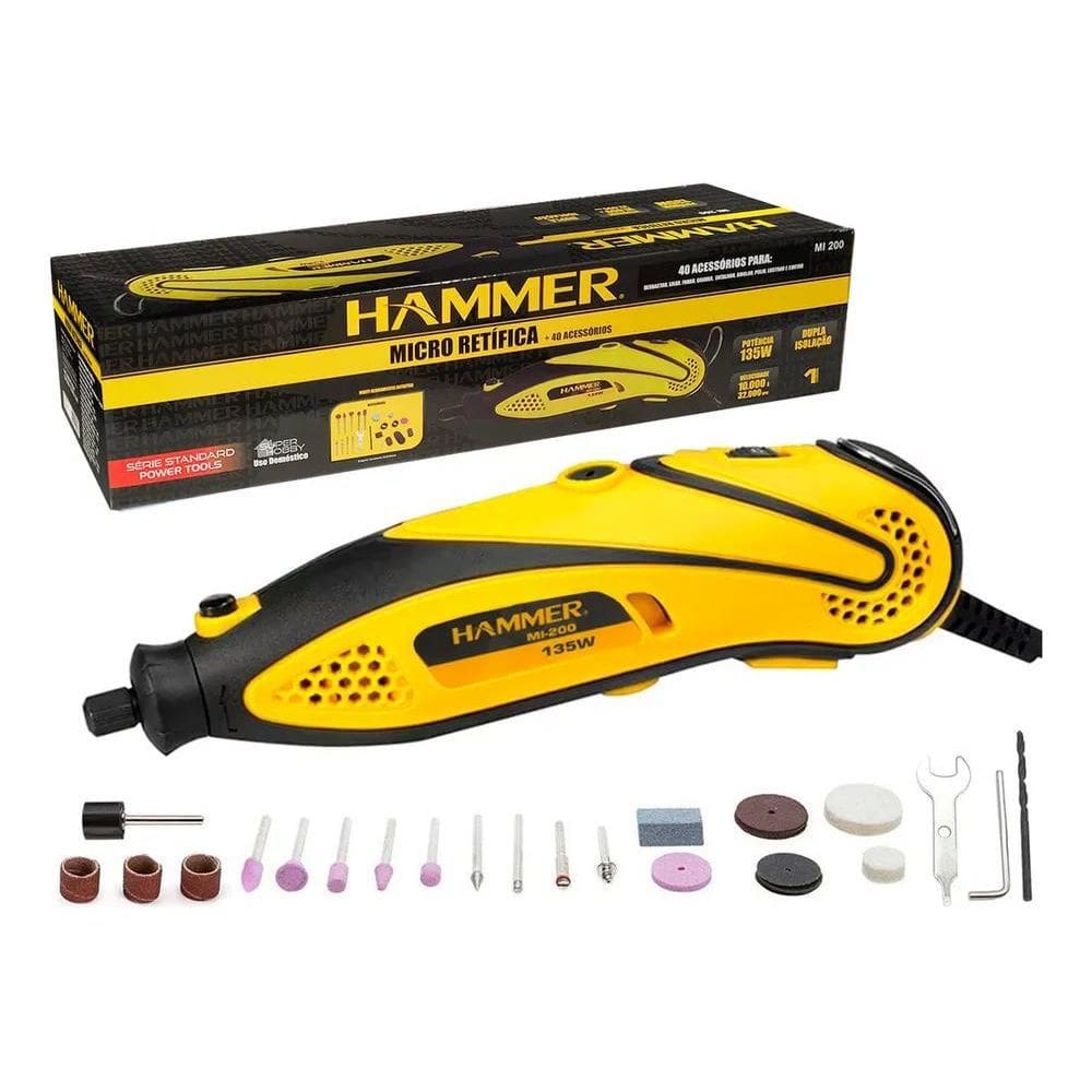 3X Hammer Mi200 Micro Retifica 135W 60Hz