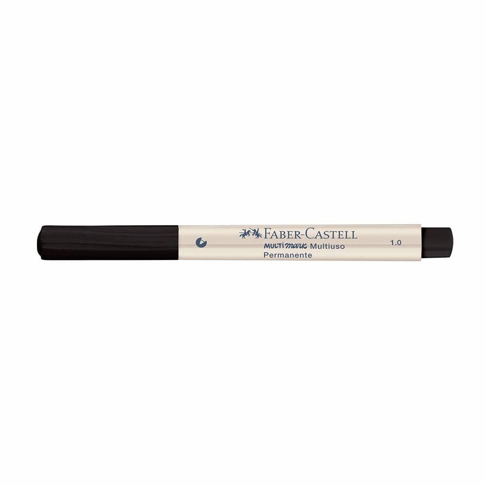 Marcador permanente Multimark 1.0mm Preto Faber-Castell