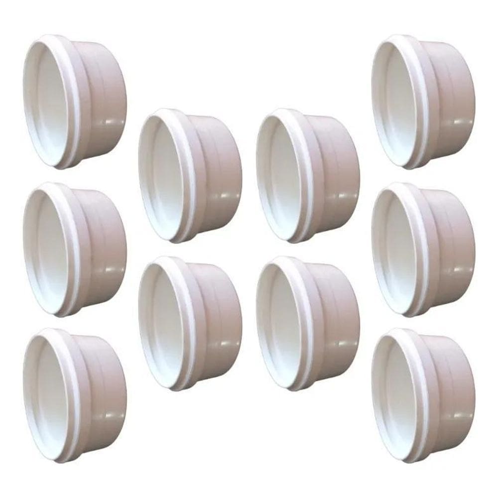 3X Kit 10 Caps Tampa Para Esgoto 100Mm 4 Polegadas