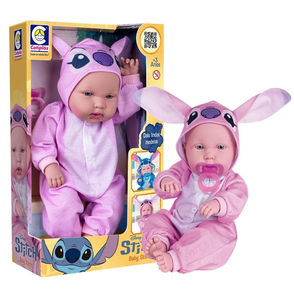 Boneca Bebê Reborn Roupinha Baby Angel Disney Da Cotiplás