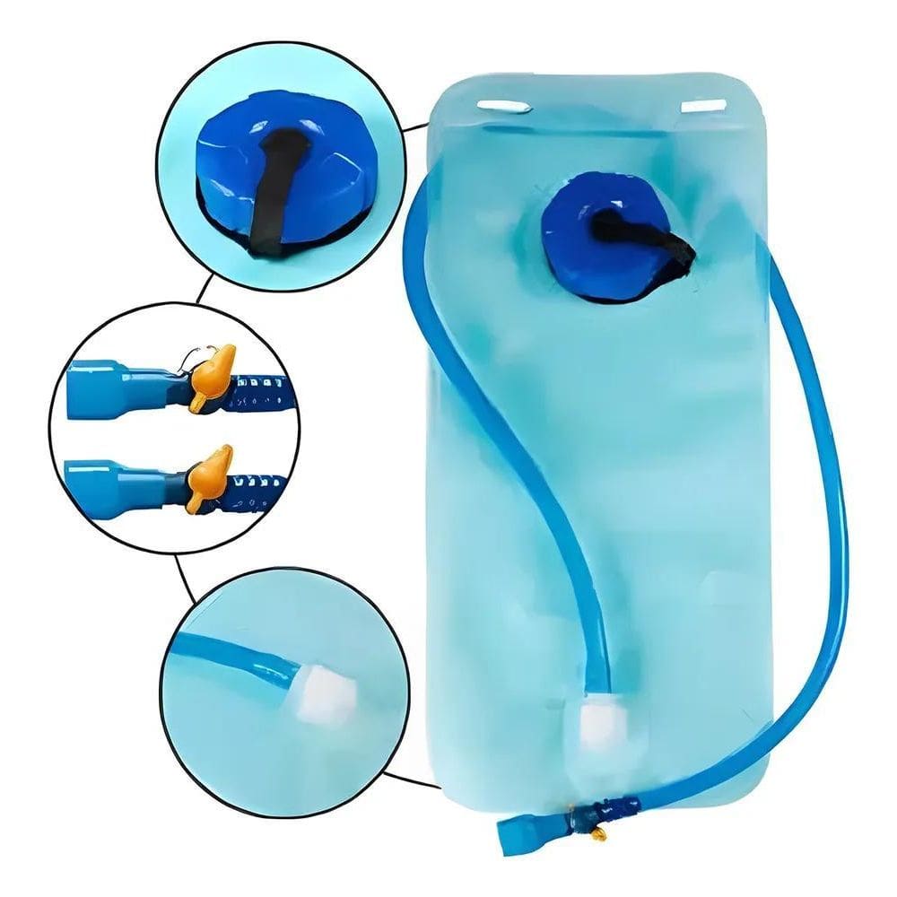 3X Refil Hidratação Reservatório Água 2L Bicicleta Mochila R