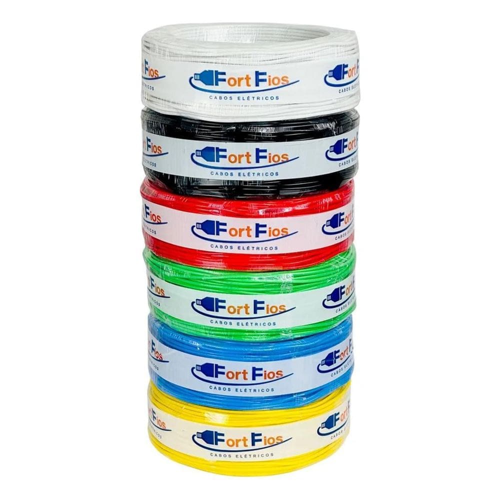 3X Fio Elétrico 1,5Mm Cabo Flexível 1 5Mm Rolo 100M Metros 7