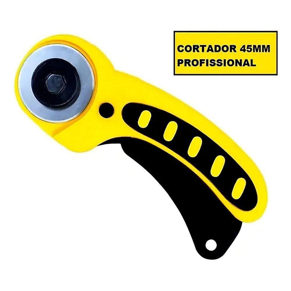 3X Lanmax Cortador Circular 45Mm Rotativo Amarillo