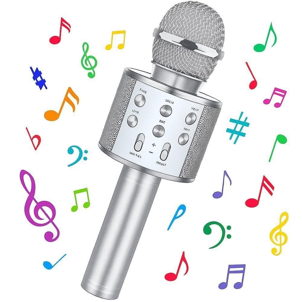 Microfone The Portatil Karaoke Voice Bluetooth Caixa Som Auto Falante Musical Sem Fio Youtuber