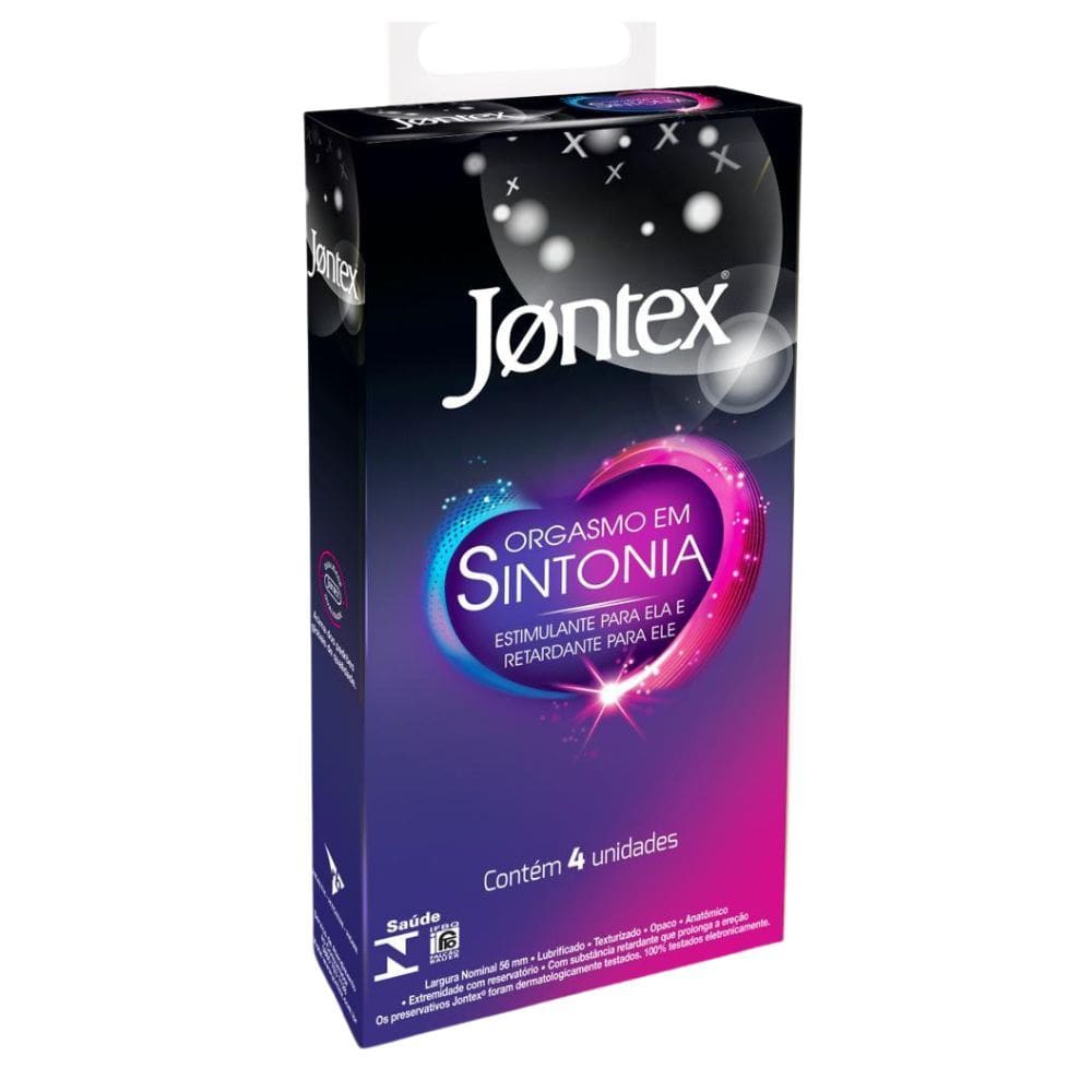 Preservativo Jontex em Sintonia 4 Unidades