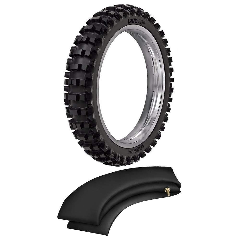 Kit Pneu Crf230 Ttr 230 Klx 300 100/100-18 59m Sr39 Rinaldi + Camara