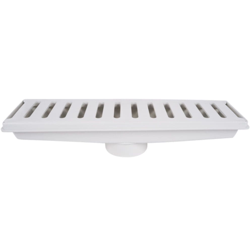 Caixa Coletora 15X50cm C/Grelha Branca Estrela