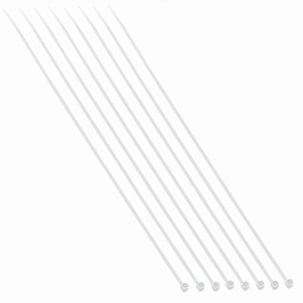 Abraçadeiras de Nylon Branca 4.8x200mm 100 Unidades - 8635 - BRASFORT