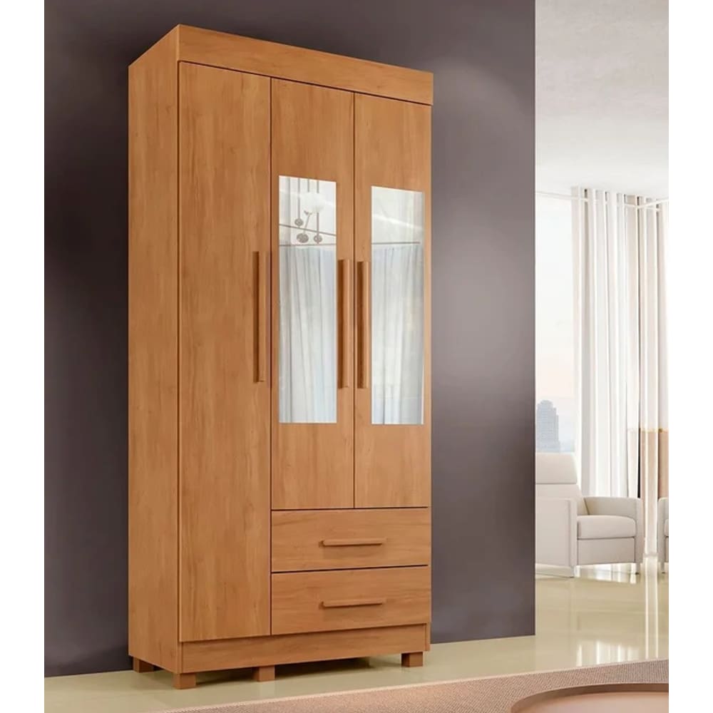 Guarda Roupa Copacabana New Com Espelho Cinamomo - Benetil