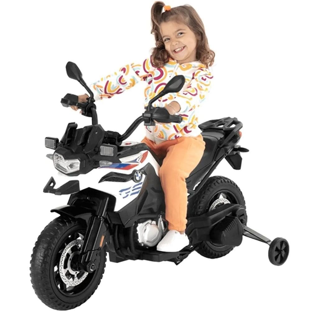 Moto Eletrica Infantil Bmw F850gs 12V Branco - Zippy Toys