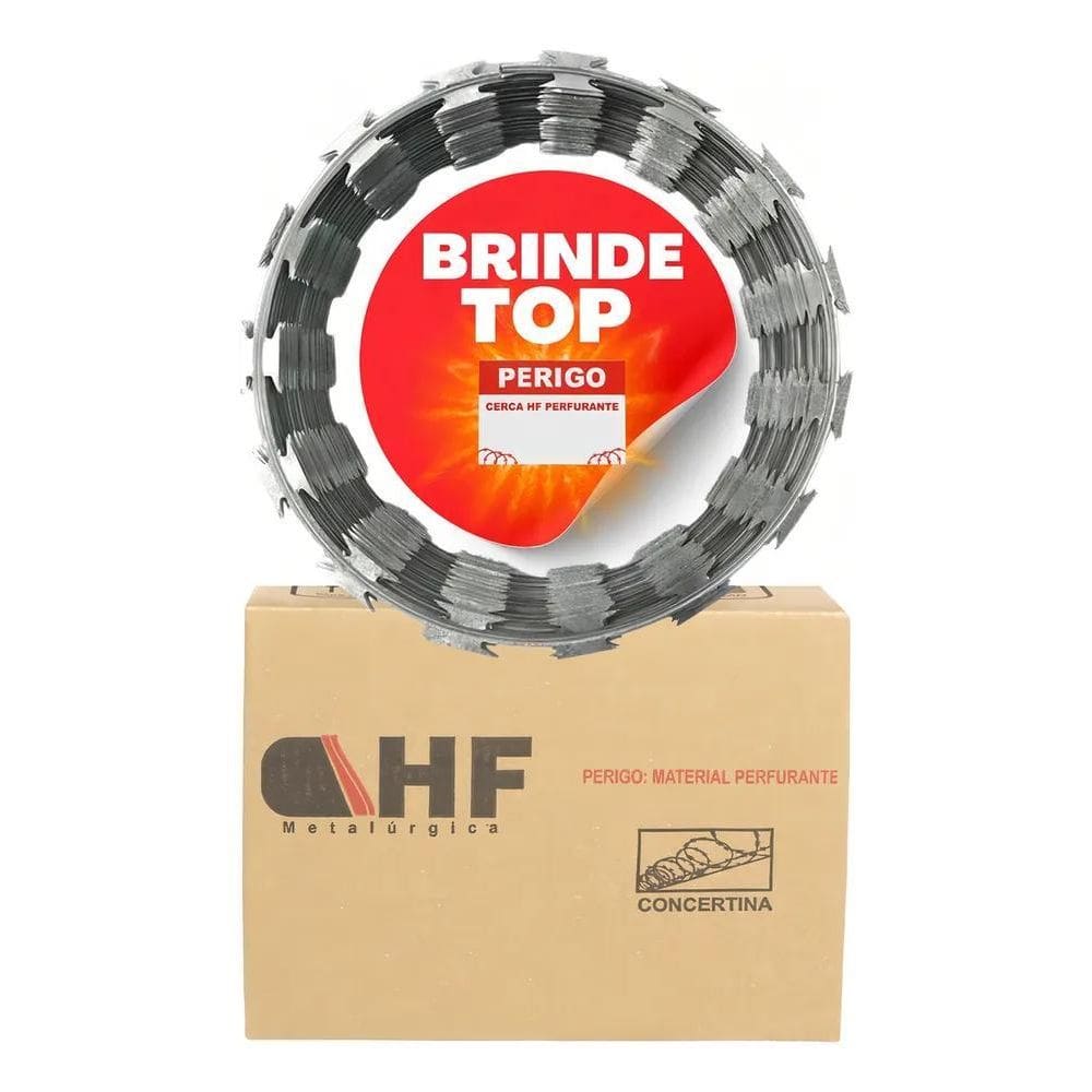 Hf Metalúrgica Concertina Rolo 30Cm Ref Para 10 Metros - 10