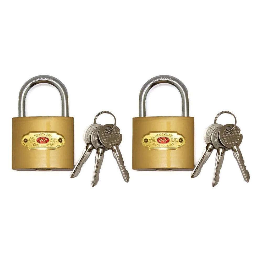 2 Unid Cadeado 38Mm Chave Tetra Cadeado Tetra 38Mm 2 Unidade
