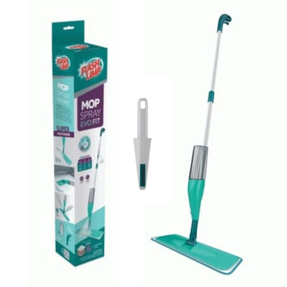 Mop Spray Evo Fit Limpeza Rápida Microfibra E Escovinha