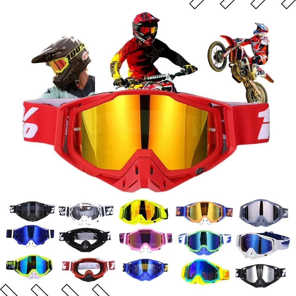 3X Óculos De Motocross Lente Espelhada Trilha Ciclismo Downh