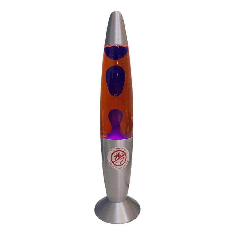 3X Lava Lamp Luminária Bicolor 110V Decorativa 34Cm