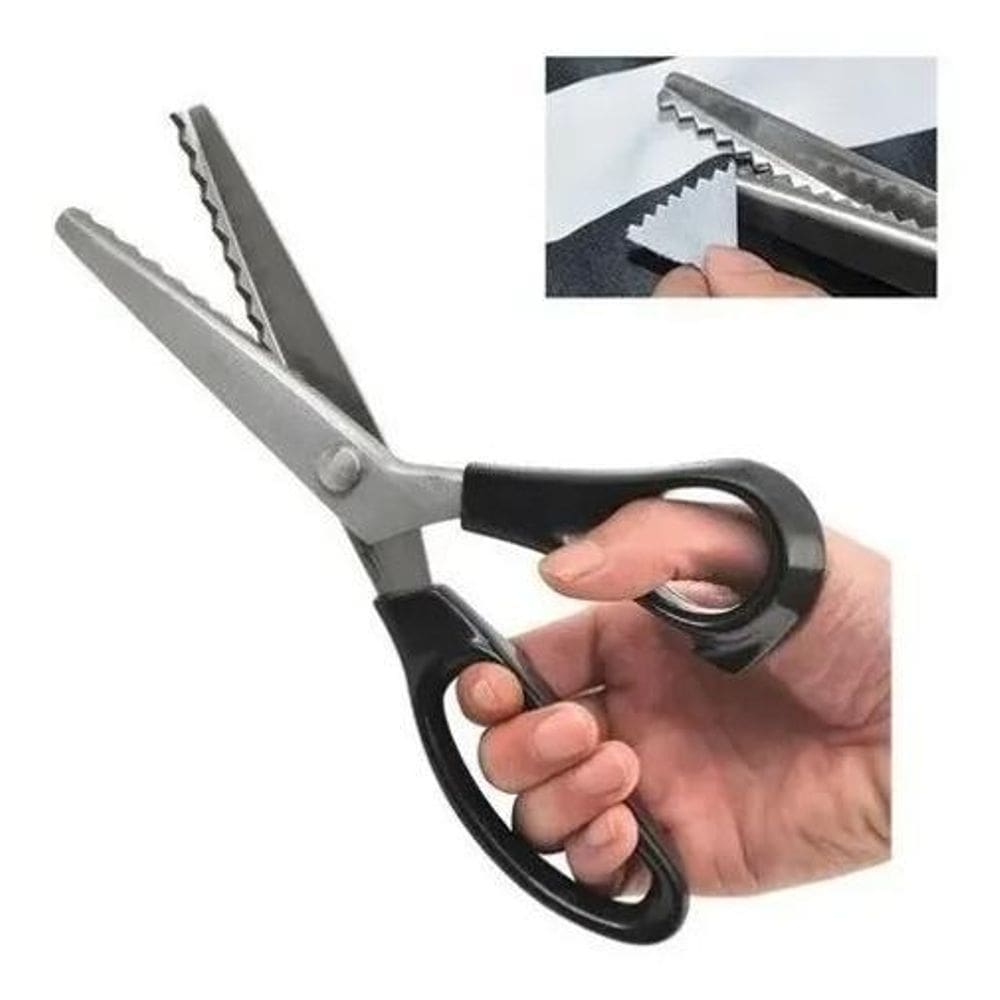 3X Tesoura De Picotar Zig Zag - Lanmax