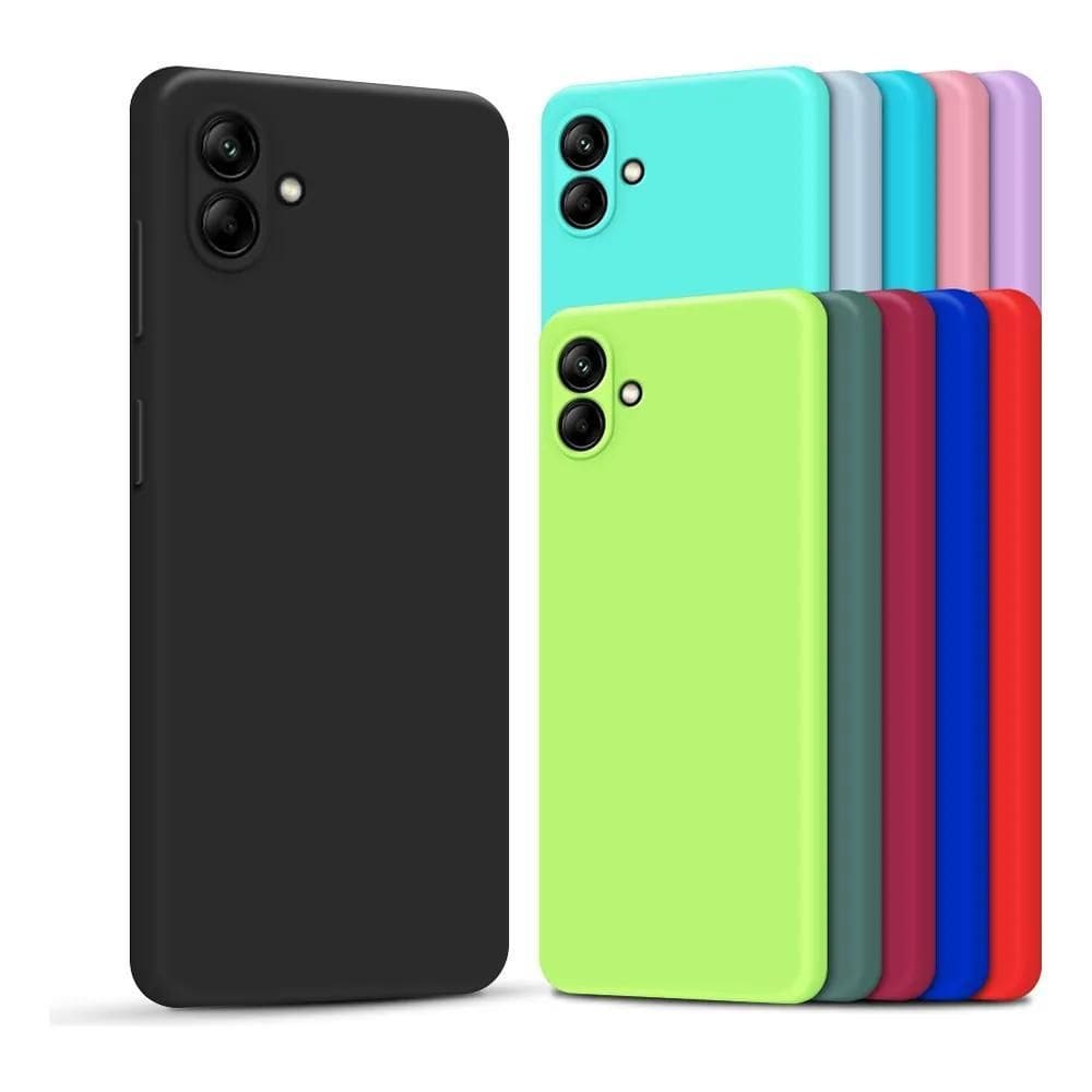 3X Capa Capinha Compatível Com Galaxy A06 Silicone Aveludada