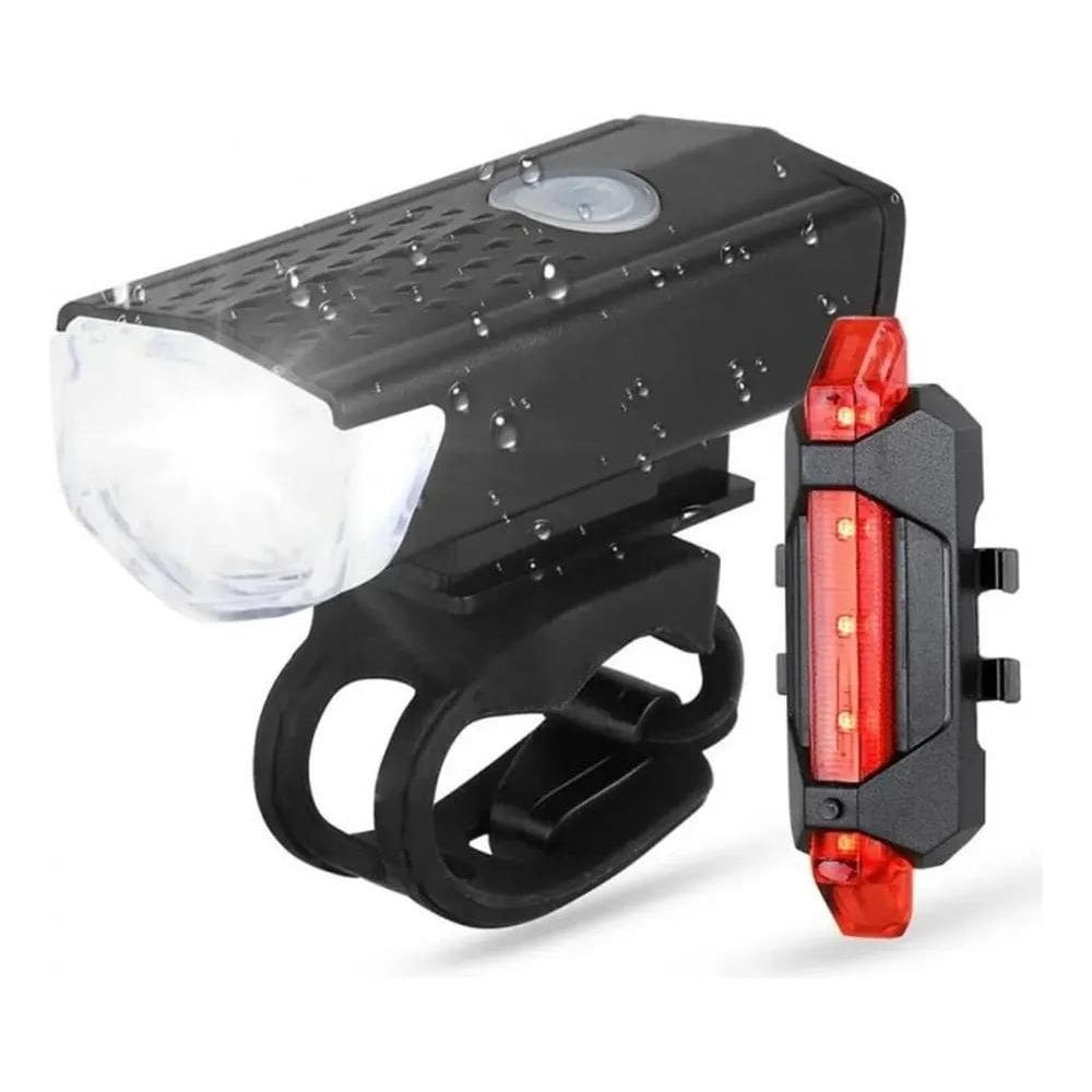 3X Kit Farol Light 400 Lúmens + Vista Light Recarregável Usb