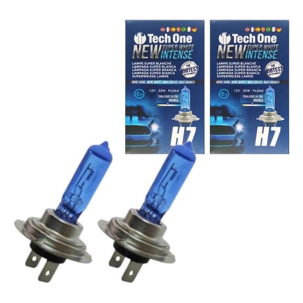 3X Par De Lampadas H7 Super Branca Efeito Xenon 8500K