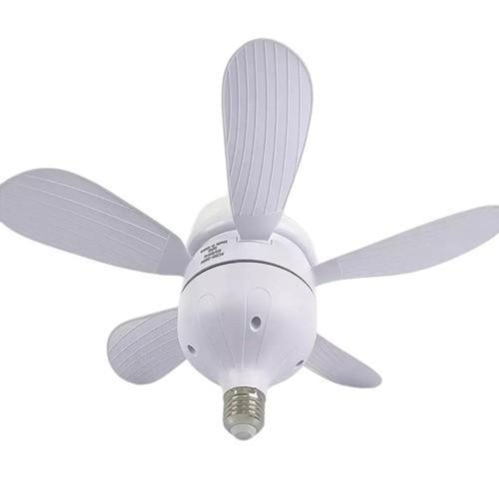 Lâmpada De Ventilador De Teto Led Ajustável Pequena E27 30W