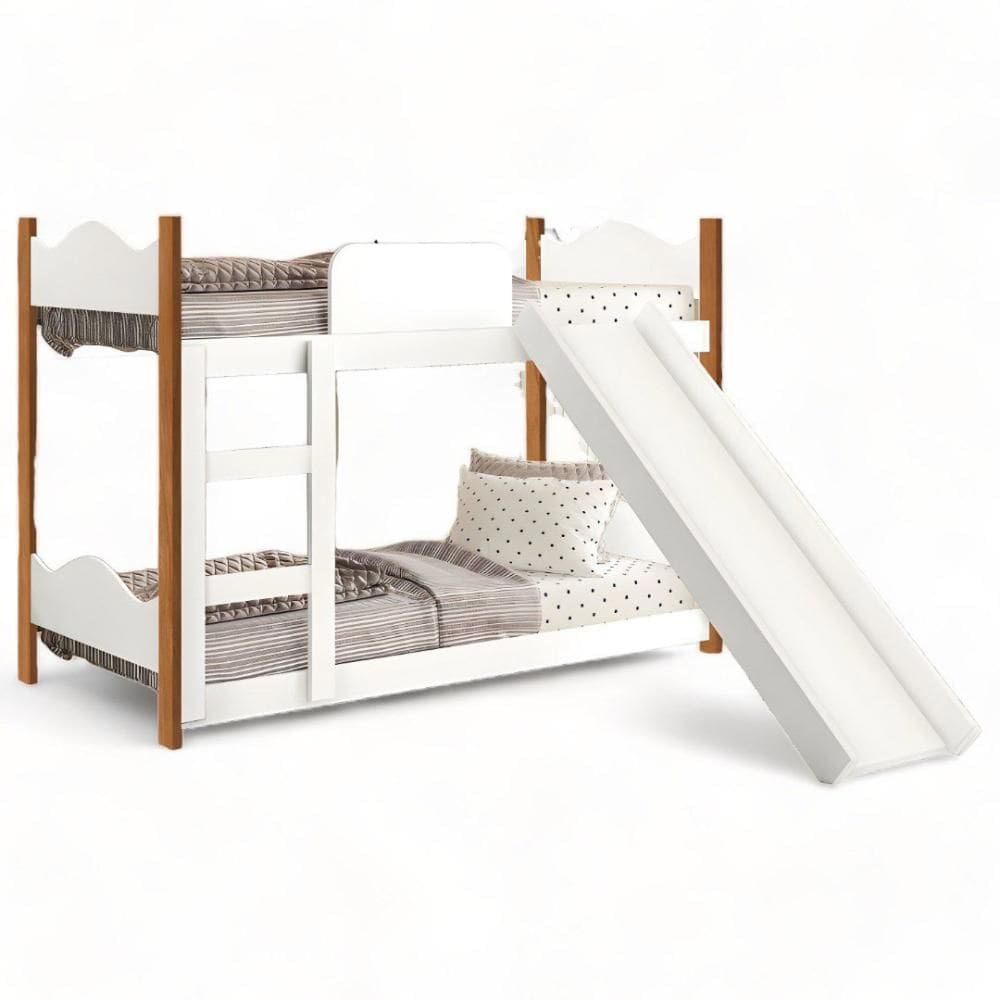 Beliche Encanto Branca e Nature com Escorregador Gabrielli