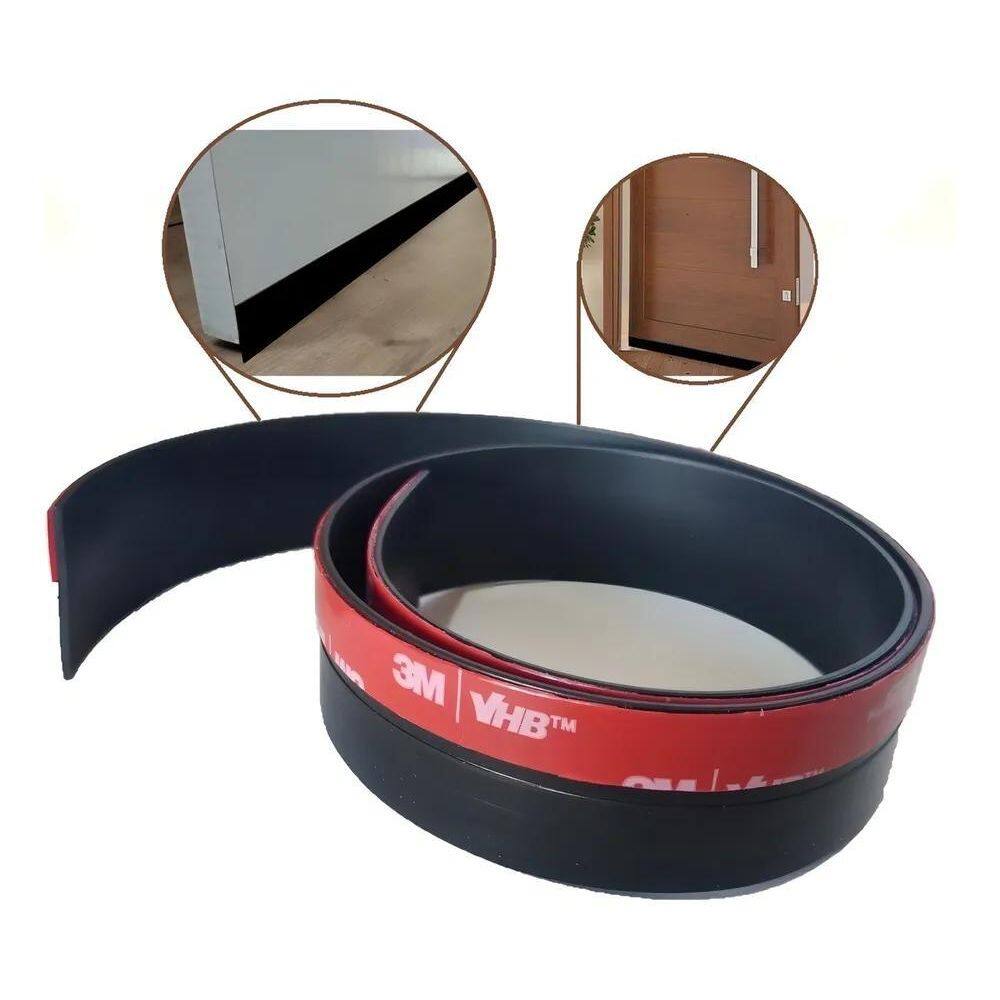 Vedação Para Porta Pivotante 30 Mm 2 Metros Adesivo Cor Pr