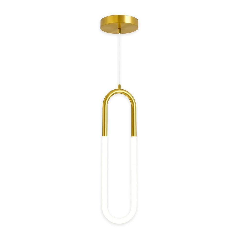 Luminária Pendente Oval Led Moderno Lavabo Sala Quarto 18W