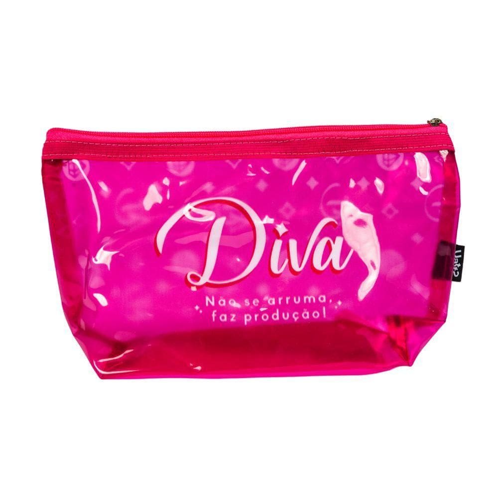Necessaire Plástica Transparente Com Zíper - Elegância E Praticidade