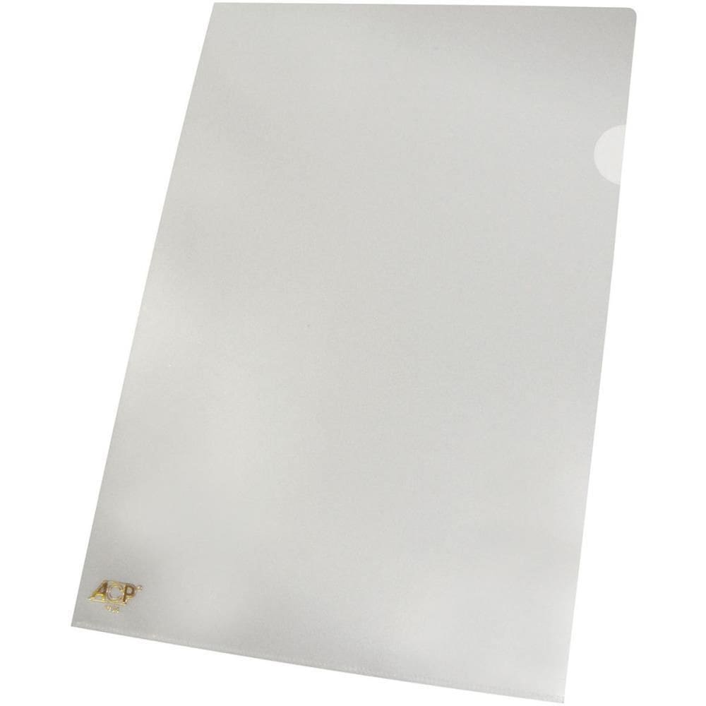 Pasta L Ofício Cristal 0,15mm 10 unidades - Acp